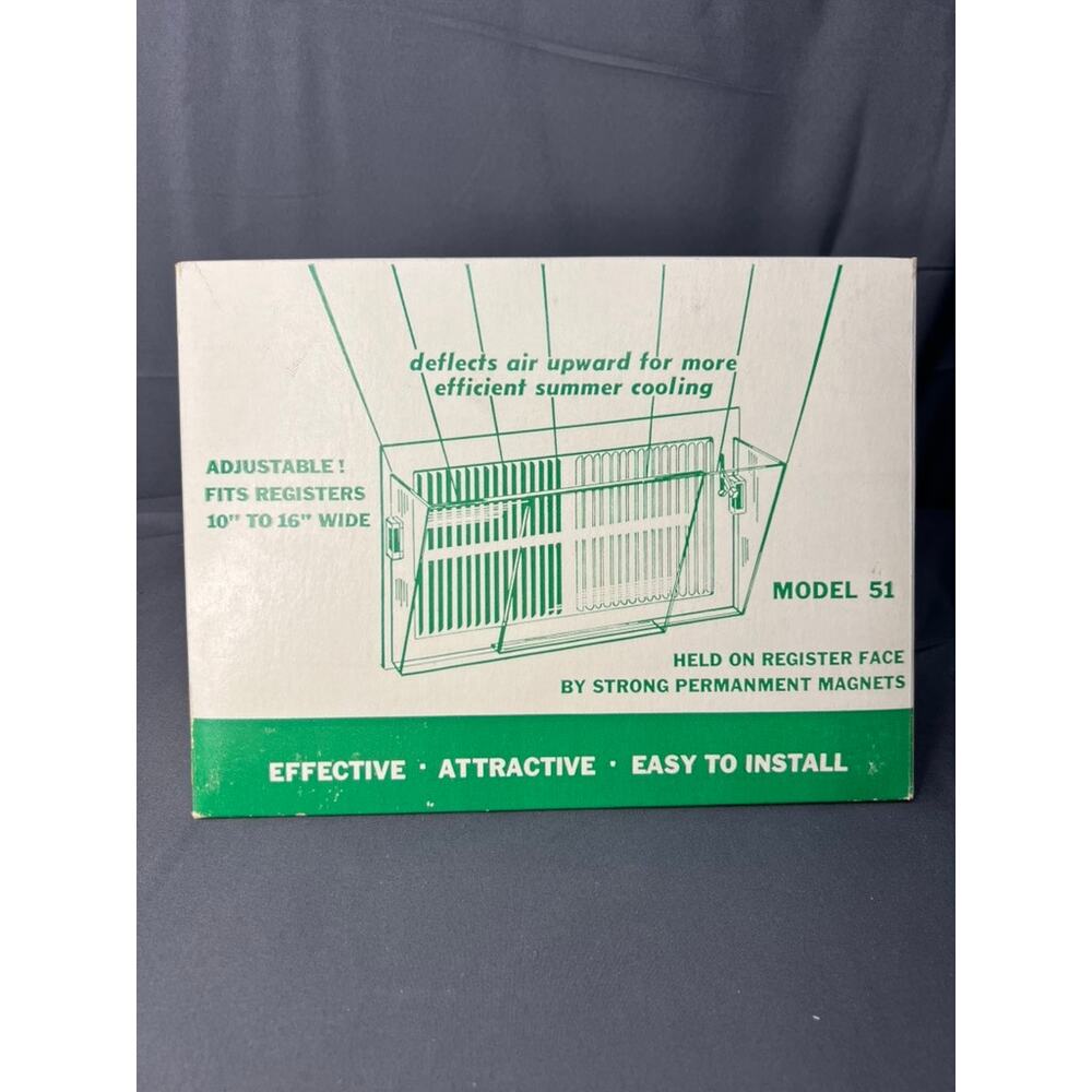 Deflecto Register Cover Model 51 10"-16" Adjustable NIP